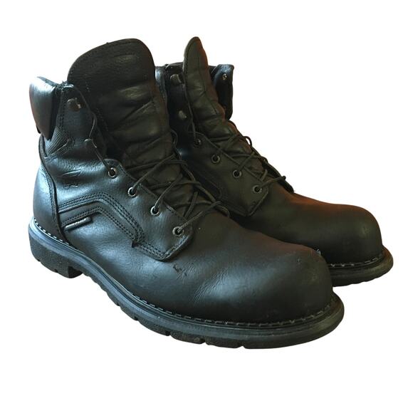 Red Wing Shoes 923 EH Soft Toe 6" Work Boot Mens Size 15 Black Leather Dynaforce - Picture 1 of 12